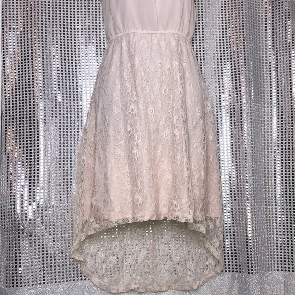 Size Small Cream Lace High Low Dress - Picture 3 of 8